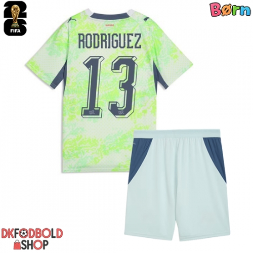 Schweiz Ricardo Rodriguez #13 Udebanesæt Børn VM 2026 Kort ærmer (+ korte bukser)